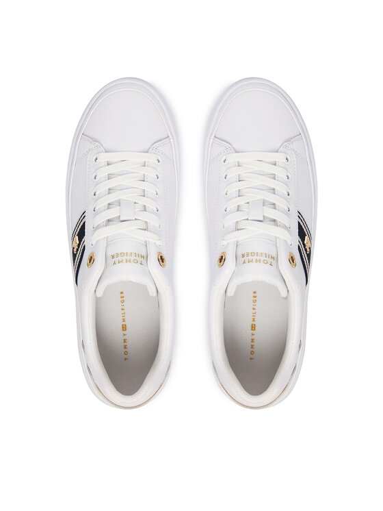 Tommy Hilfiger Zapatillas Tommy Hilfiger Th Foxing Platform Webbing FW0FW09353 Blanco