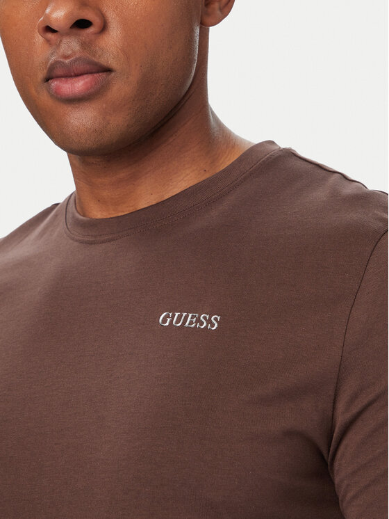 Guess Guess Футболка Z6RI17 I3Z14 Темно-коричневий Regular Fit