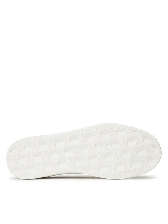 Calvin Klein Jeans Sneakersy Calvin Klein Jeans Classic Cupsole Laceup Mix Lth YW0YW01057 Biela