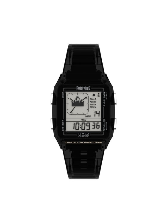 Timex Годинник Timex Q Timex Lca X Fortnite® 35mm TW2W96500 Чорний