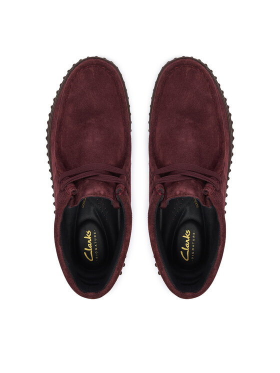 Clarks Черевики Clarks Torhill Moss 26329426 Бордовий