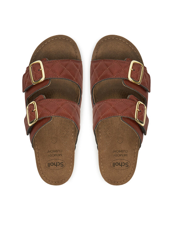 Scholl Šľapky Scholl Bora 2 Straps MF32081 Hnedá