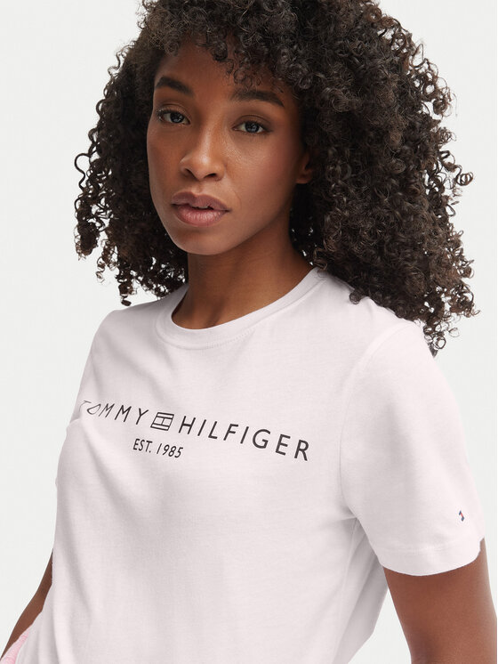 Tommy Hilfiger Tommy Hilfiger Camiseta WW0WW40276 Rosa Regular Fit