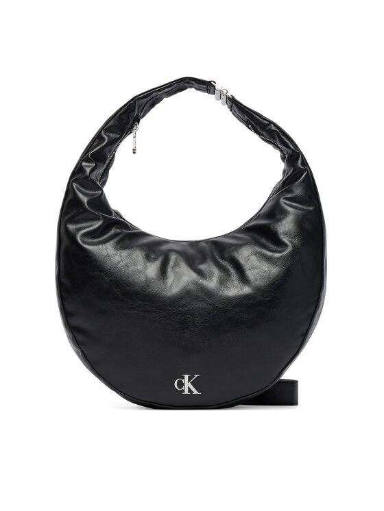 Calvin Klein Bolso Calvin Klein Buckle Convertible Hobo Bag LV04F3446G Negro