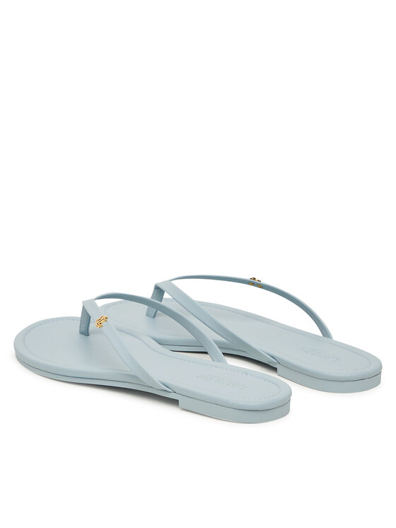 LAUREN RALPH LAUREN Čības uz pirksta LAUREN RALPH LAUREN 802953931012 Gaiši zila