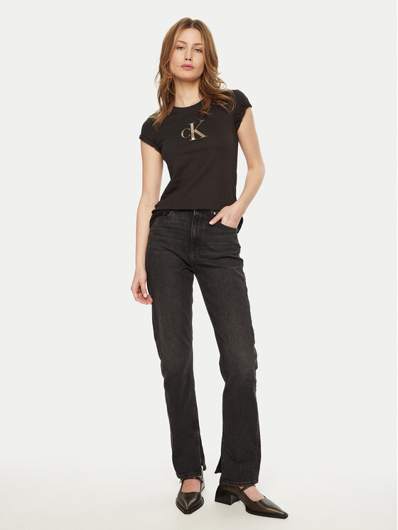 Calvin Klein Jeans Calvin Klein Jeans Camiseta Gradient J20J224982 Negro Slim Fit