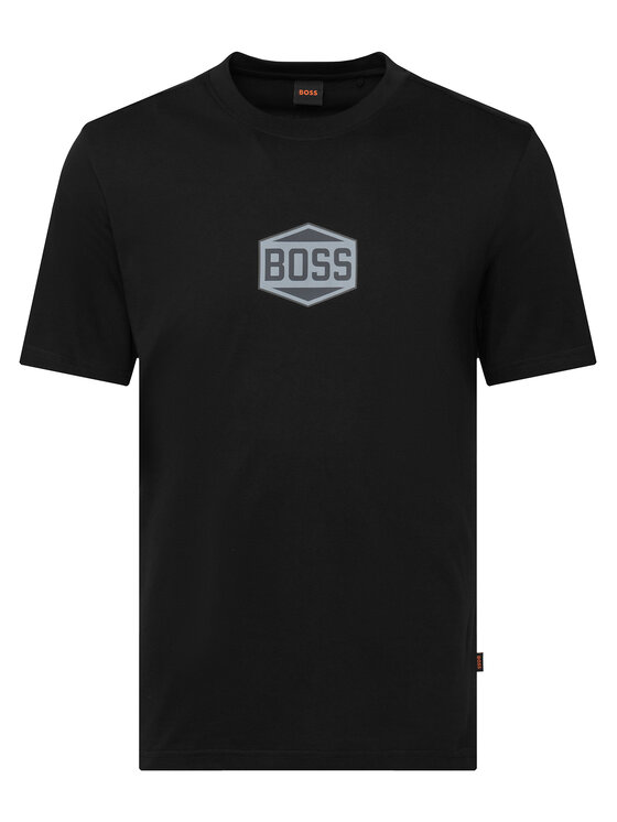 BOSS BOSS Camiseta Logo Tape2 50574200 Negro Regular Fit