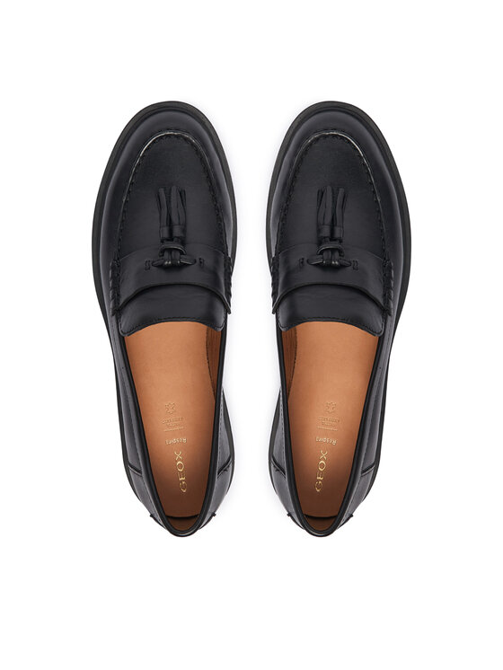 Geox Loafersy Geox D Spherica Ec1 B D65DKA 43 C9999 Černá