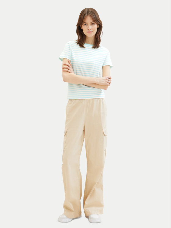 Tom Tailor Denim Tom Tailor Denim T-shirt 1035867 Verde Boxy Fit