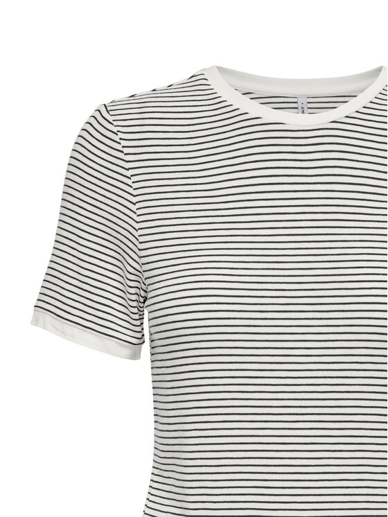 ONLY ONLY Camiseta Tine 15315406 Negro Regular Fit