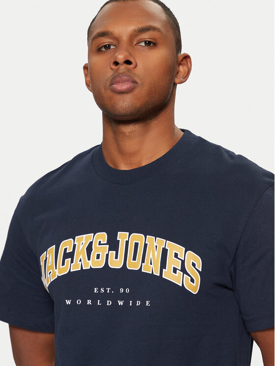 Jack & Jones Jack & Jones Marškinėliai 12257579 Tamsiai mėlyna Relaxed Fit