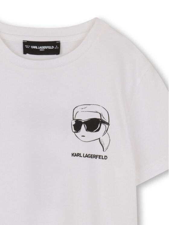 Karl Lagerfeld Kids Karl Lagerfeld Kids Camiseta Z31103 S Blanco Regular Fit