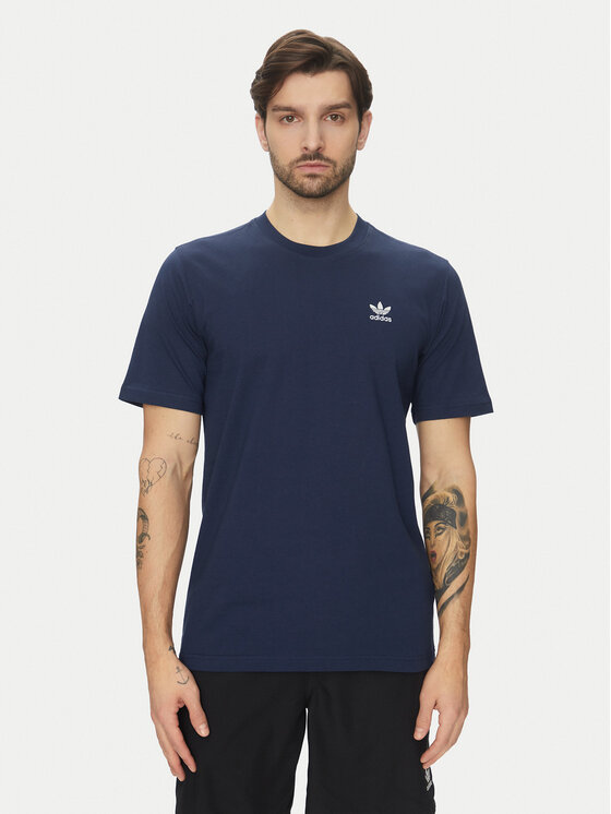 adidas adidas Футболка Trefoil Essentials JC9989 Cиній Regular Fit