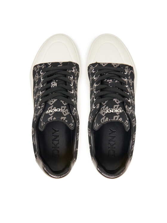 DKNY Plátenky DKNY York Lace UP Sneak K2533982 Čierna