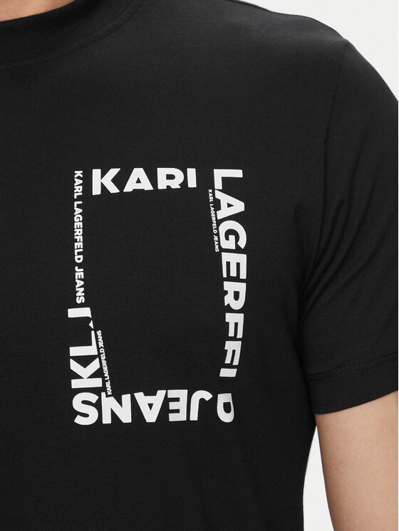 Karl Lagerfeld Jeans Karl Lagerfeld Jeans Camiseta B2M17046 Negro Slim Fit