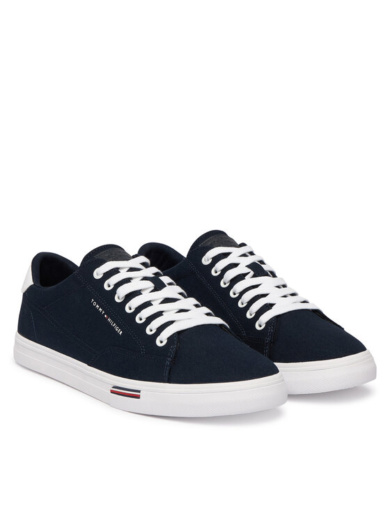 Tommy Hilfiger Πάνινα παπούτσια Tommy Hilfiger Vulc Core Rwb Long FM0FM05813 Σκούρο μπλε