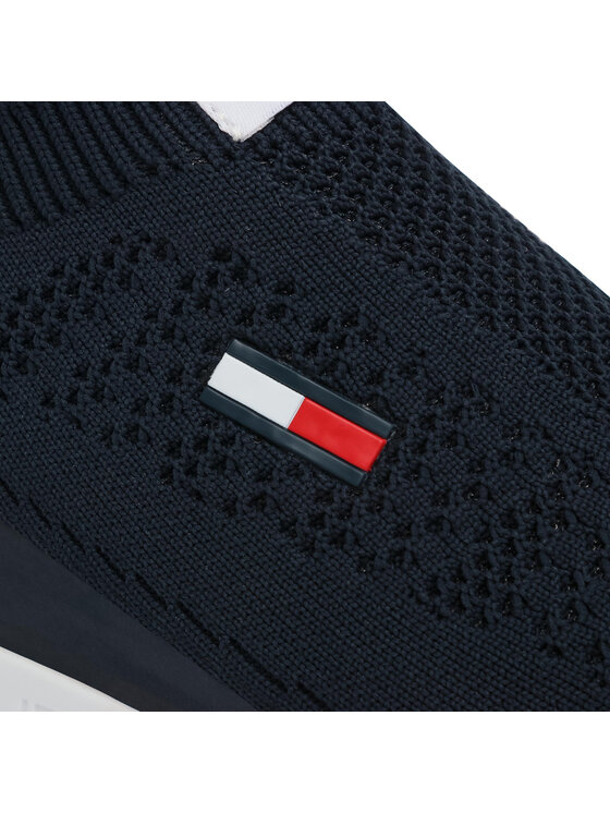 Tommy Jeans Sneakersy Tommy Jeans Flexi Sock Runner EM0EM00664 Tmavomodrá