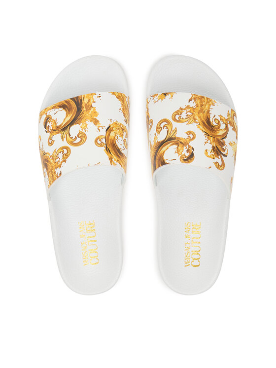 Versace Jeans Couture Шльопанці Versace Jeans Couture 80VA3SQ3 ZS365 G03 Білий