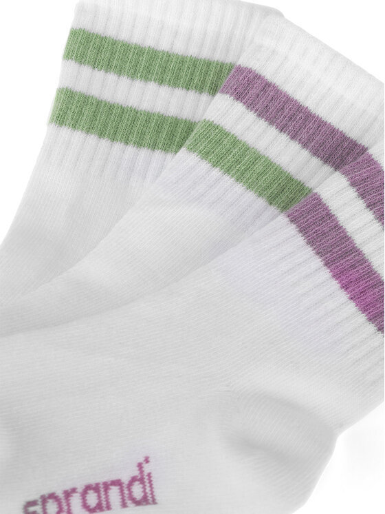 Sprandi Șosete lungi Sprandi 0KB-001-SS25 (3-PACK) Alb