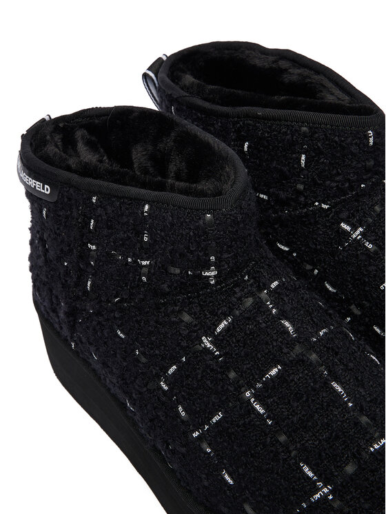 KARL LAGERFELD Snehule KARL LAGERFELD Thermo KL48523A Čierna