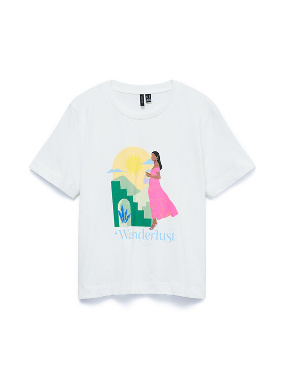 Vero Moda Vero Moda Camiseta Emily 10344804 Blanco Regular Fit