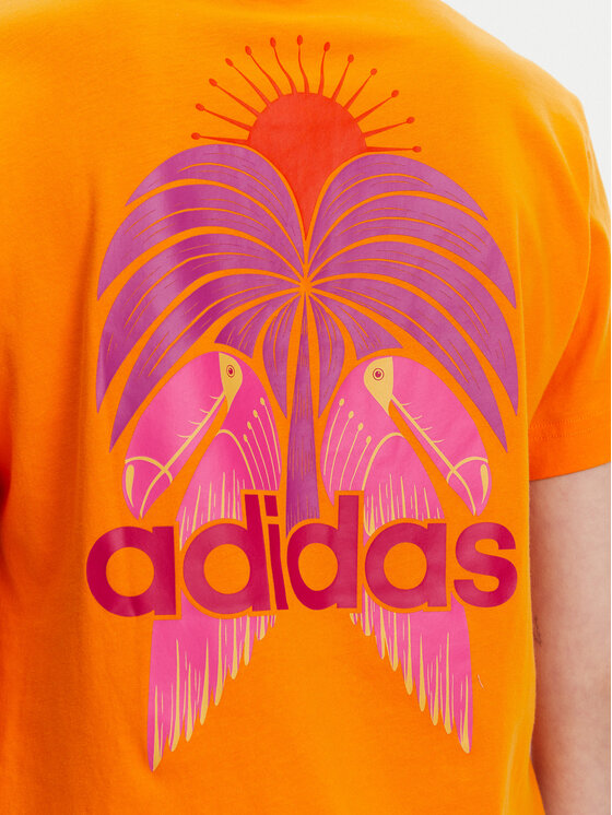 adidas adidas T-shirt FARM Graphic JD6293 Arancione Regular Fit