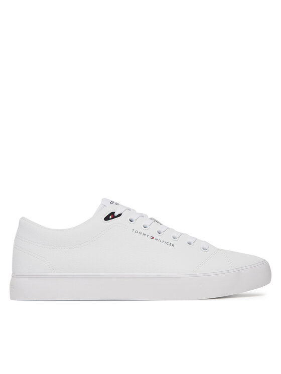 Tommy Hilfiger Sneakersy Tommy Hilfiger Th Hi Vulc Core Low Lth Ii Ess FM0FM05511 Biały