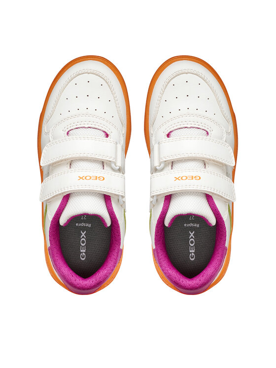 Geox Сникърси Geox J Washiba Girl J45HXB 0003W C0422 M Бял