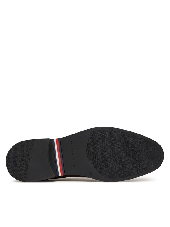 Tommy Hilfiger Scarpe basse Tommy Hilfiger Corporate Dressy Suede Shoe FM0FM05969 Marrone scuro