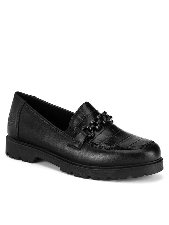 Rieker Mokaszin Rieker 45561-01 Fekete