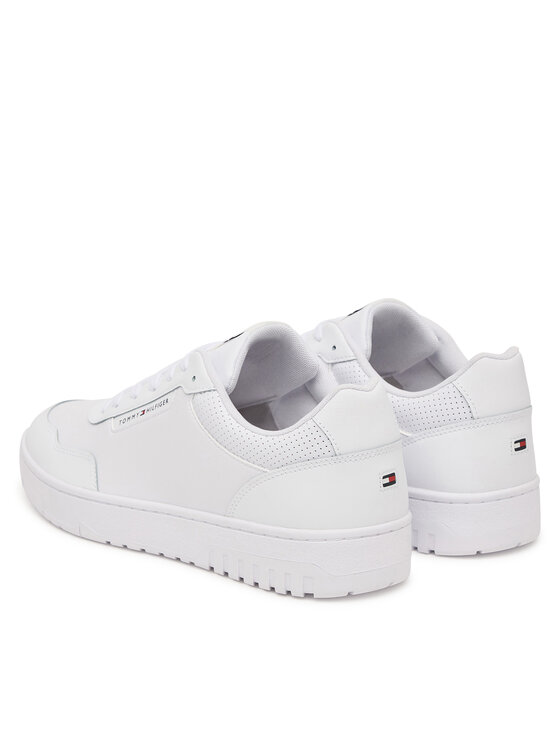 Tommy Hilfiger Sneakers Tommy Hilfiger Th Basket Core Leather FM0FM05927 Alb