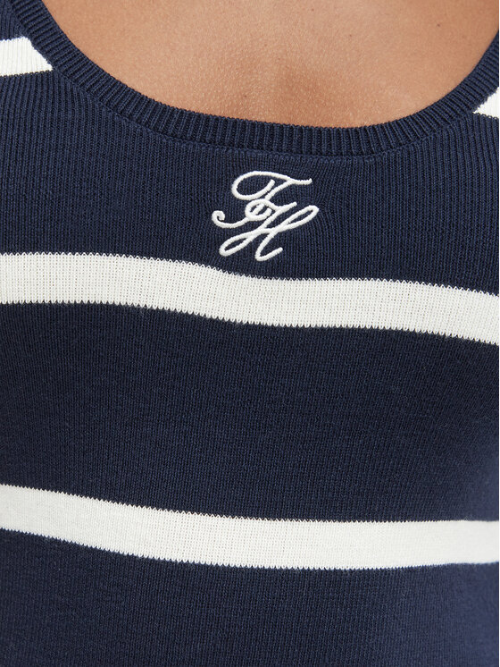 Tommy Hilfiger Tommy Hilfiger Top WW0WW48480 Azul marino Slim Fit