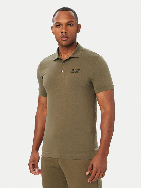 EA7 Emporio Armani EA7 Emporio Armani Polo 8NPF14 PJVQZ U7014 Caqui Regular Fit