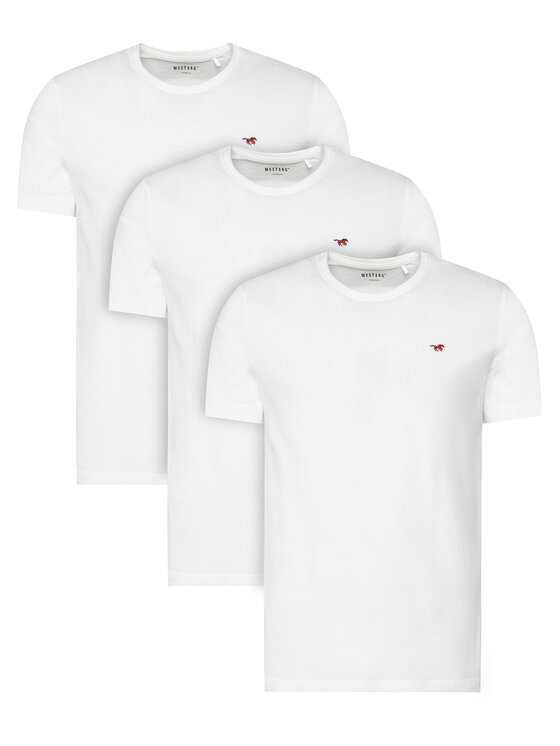 Mustang Mustang Conjunto de camisetas 1017076 Blanco Regular Fit
