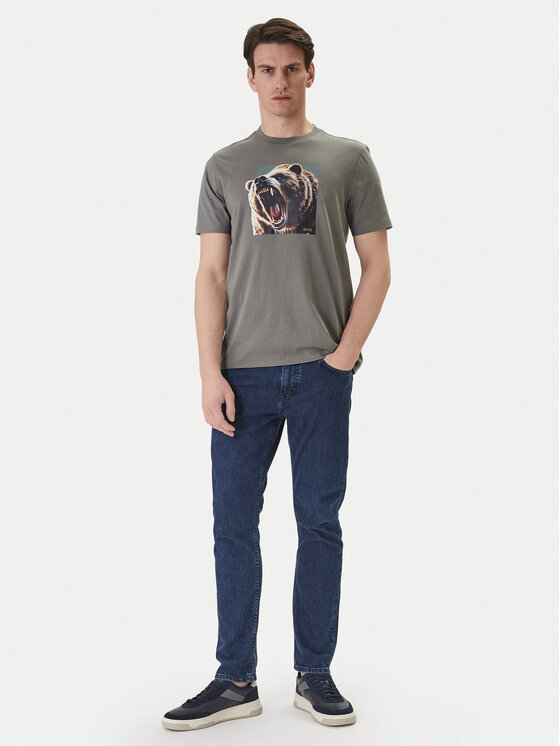BOSS BOSS Camiseta Dobermann 50558965 Gris Regular Fit