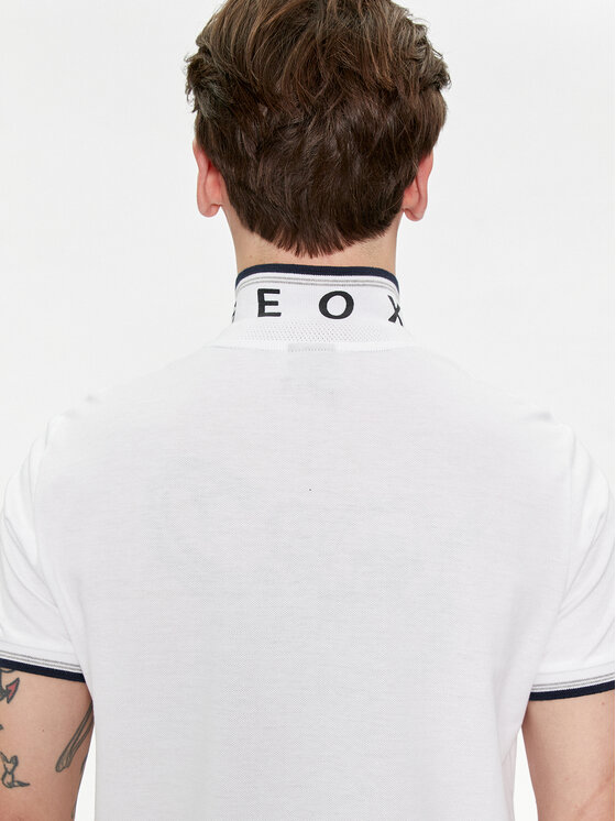 Geox Geox Polo M4510Q T2649 F1492 Bianco Regular Fit