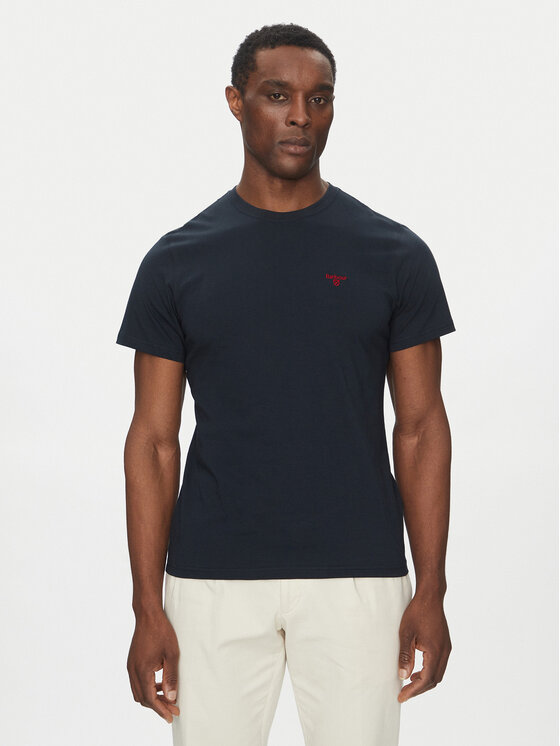 Barbour Barbour Majica Essential Sports MTS0331NY91 Mornarsko modra Tailored Fit