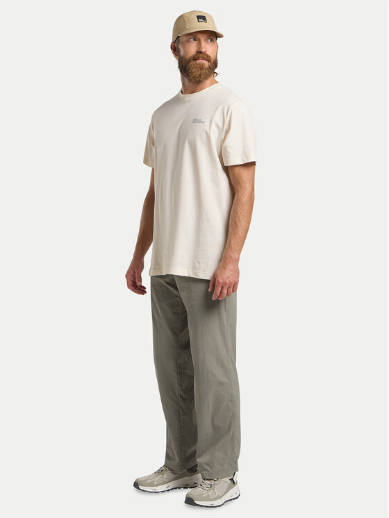 Jack Wolfskin Jack Wolfskin Póló Essential 1808382 Ekru Regular Fit