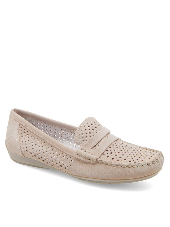 Rieker Mokasyny Rieker 40263-31 Różowy