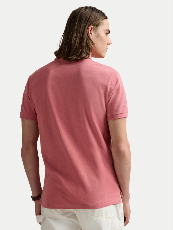 Polo Ralph Lauren Polo Ralph Lauren Polo marškinėliai 710536856466 Rožinė Slim Fit