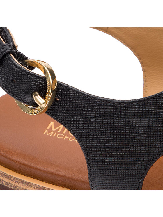 MICHAEL Michael Kors Szandál MICHAEL Michael Kors Mk Plate Thong 40U2MKFA2L Fekete