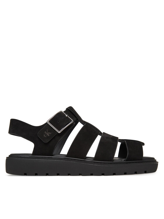Calvin Klein Jeans Sandali Calvin Klein Jeans Fisherman Hw Sandal Lth YW0YW01962 Nero