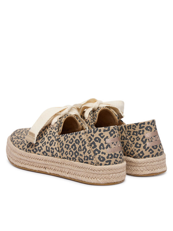 Toms Еспадрильї Toms Carolina Lace Up 10023047 Бежевий