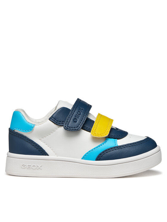 Geox Sneakersy Geox B Eclyper Boy B555LA 000BC CB41Z Biały
