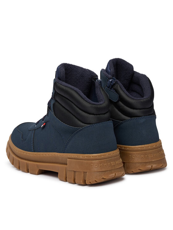 Tommy Hilfiger Kotníková obuv Tommy Hilfiger T3X5-35292-0316 S Tmavomodrá