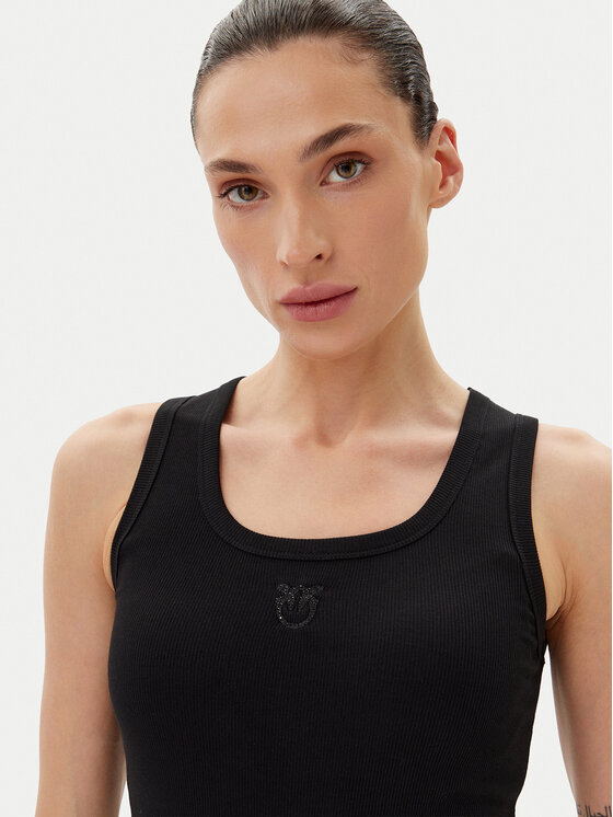 PINKO PINKO Топ 100807 A2OF Чорний Regular Fit