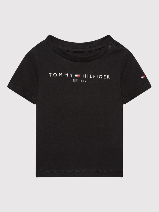 Tommy Hilfiger Tommy Hilfiger T-shirt Baby Essential KN0KN01487 Crna Regular Fit