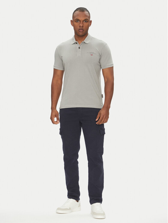 Napapijri Napapijri Polo Elbas NP0A4GB4 Gris Regular Fit