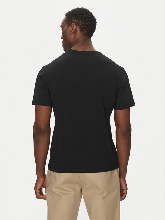 Save The Duck Save The Duck Футболка DT0825M BESY20 Чорний Regular Fit