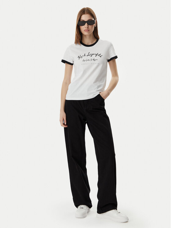 KARL LAGERFELD KARL LAGERFELD Camiseta B2W17021 Blanco Slim Fit